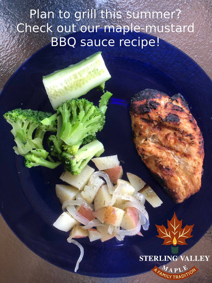 Maple Mustard Chicken BBQ Sauce Sterling Valley Maple
