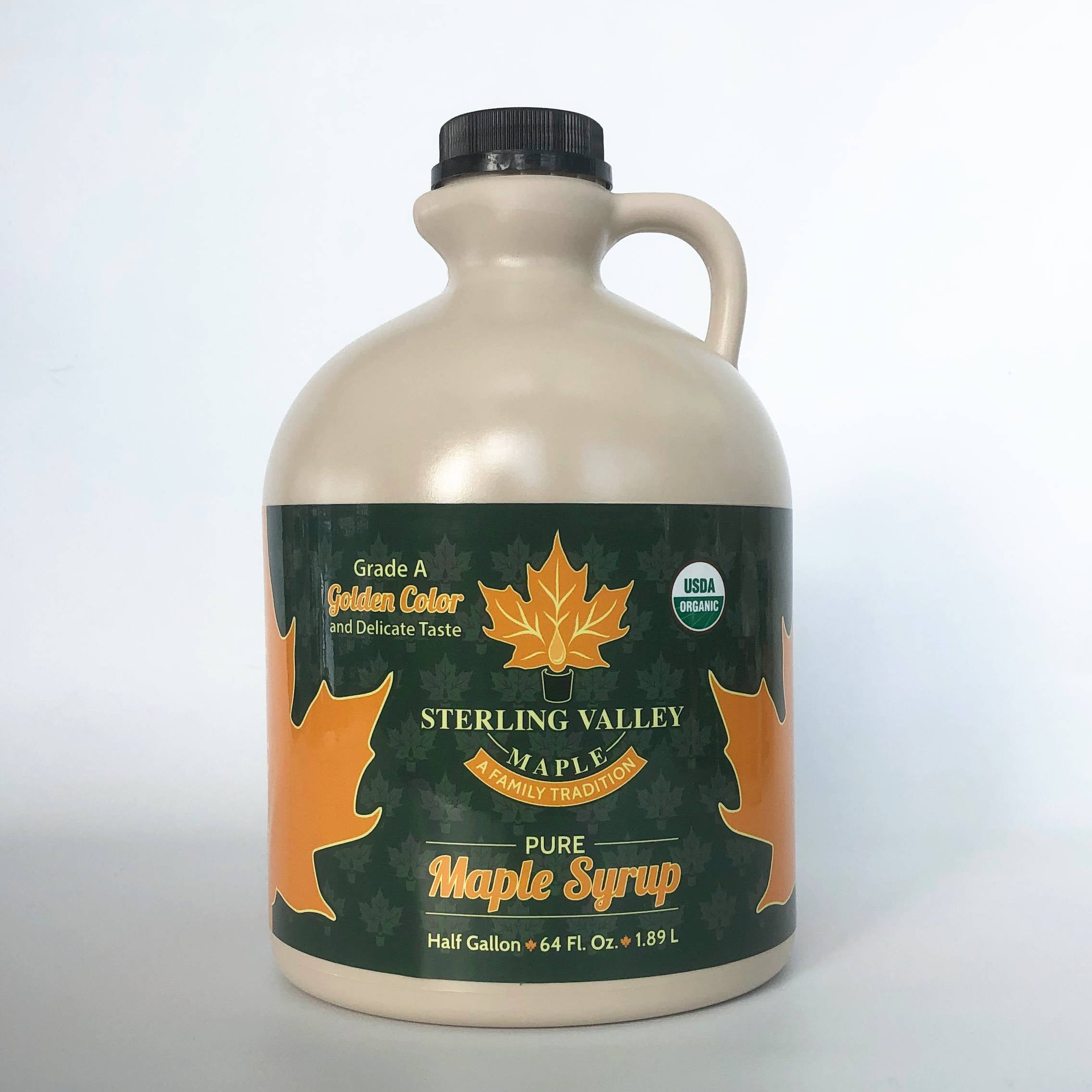 Certified Organic Maple Syrup:  Golden Color with Delicate Taste