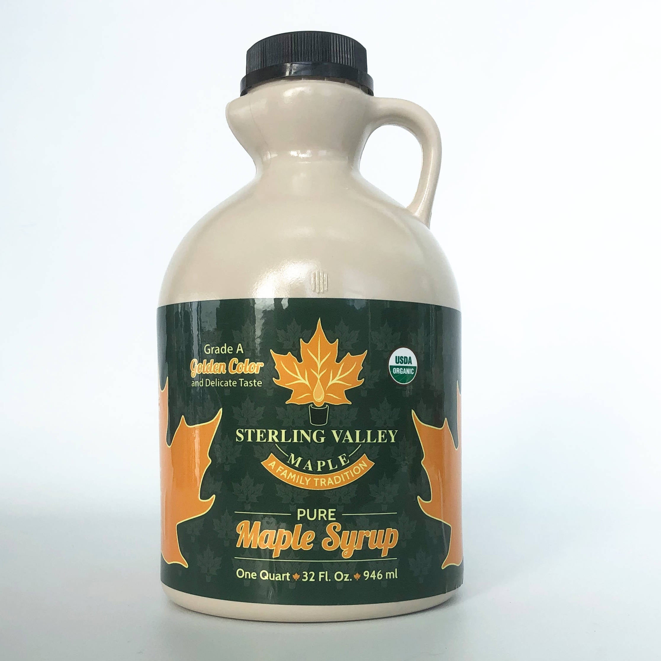 Certified Organic Maple Syrup:  Golden Color with Delicate Taste