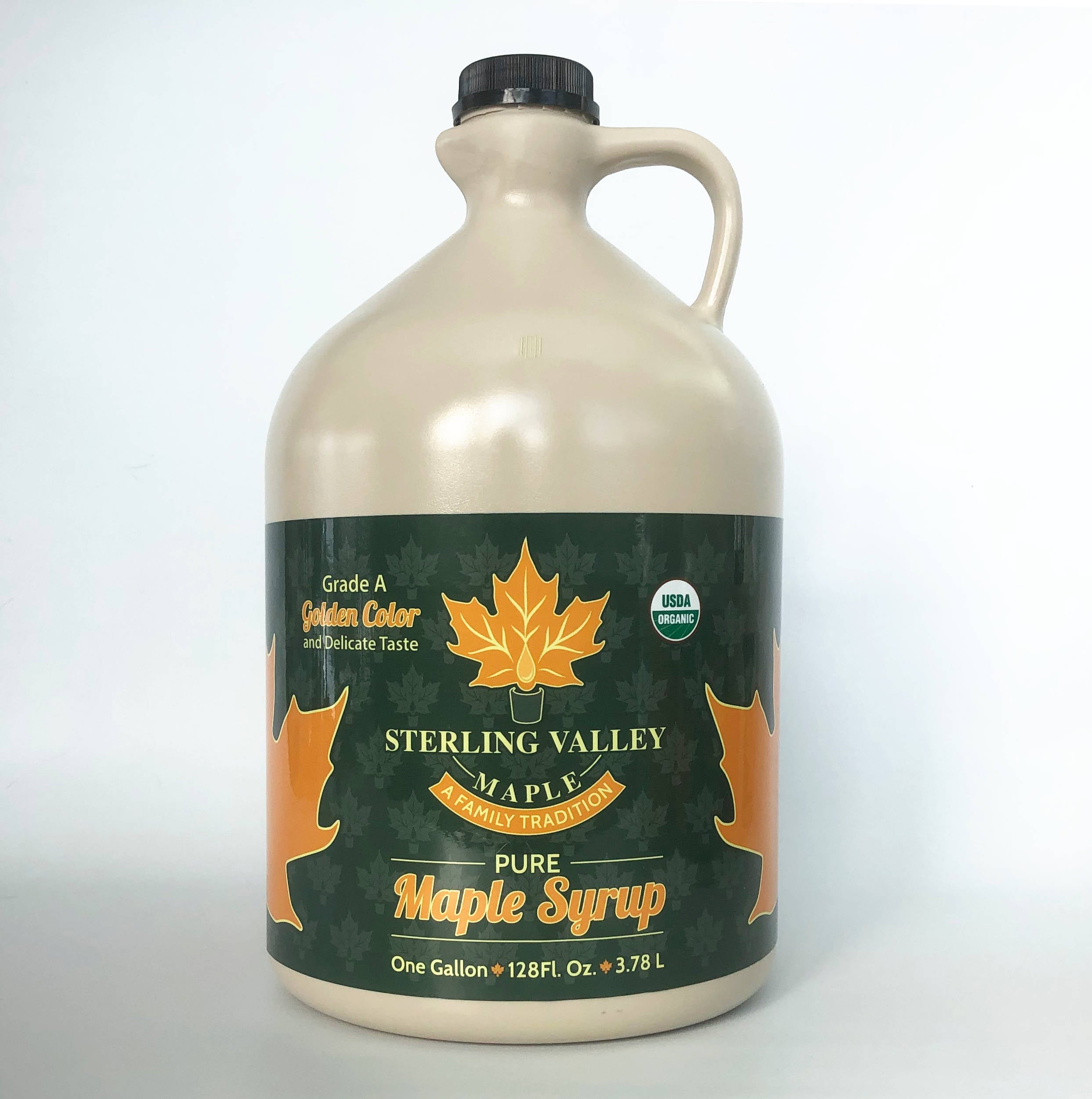 Certified Organic Maple Syrup:  Golden Color with Delicate Taste