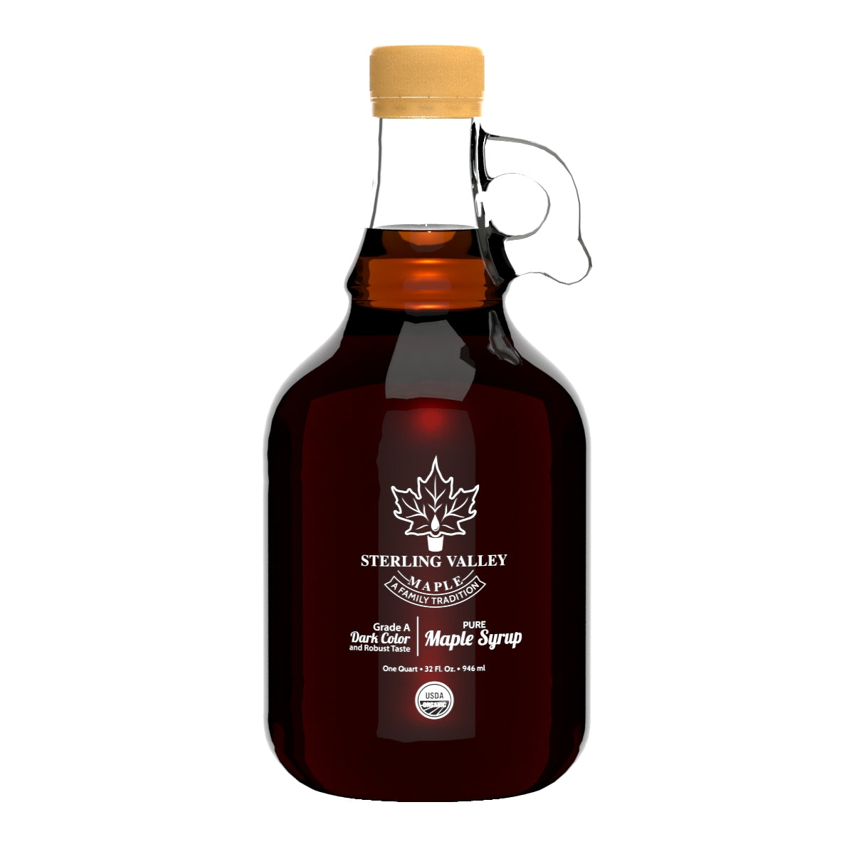 Certified Organic Maple Syrup: Dark Color and Robust Taste