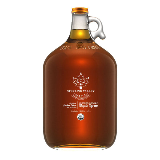 Certified Organic Maple Syrup: Amber Color with Rich Taste
