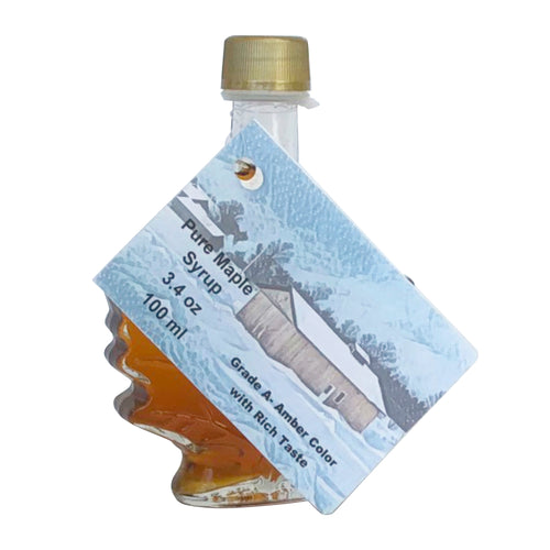 A 100ml Maple Leaf Glass bottle of maple syrup